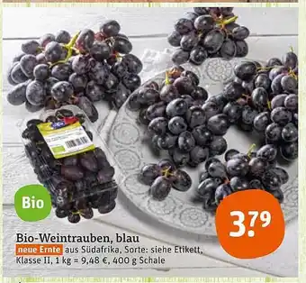 tegut Bio-weintrauben, blau Angebot