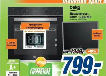 Expert Beko einbauherdset bbum 13340xfp Angebot