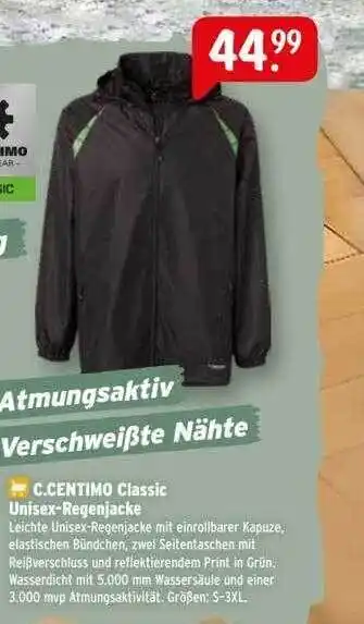 Raiffeisen Markt C.centimo classic unisex-regenjacke Angebot