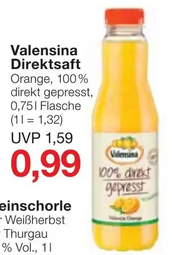 Jawoll Valensina Direktsaft 0,75L Angebot