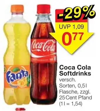 Jawoll Coca Cola Softdrinks 0,5L Angebot