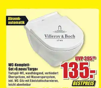 B1 Discount Baumarkt Wc-komplett-set „o.novo oder targa“ villeroy & boch Angebot