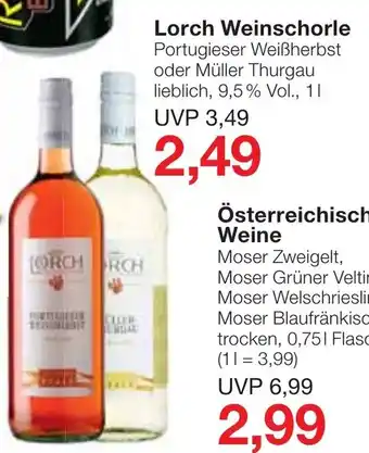 Jawoll Lorch Weinschorle 1L Angebot