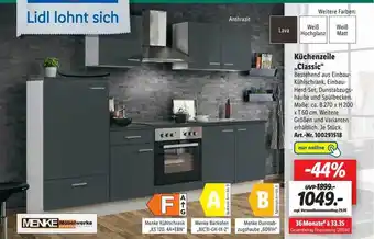 Lidl Menke küchenzeile „classic“ Angebot