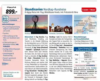 Lidl Reisen Skandinavien nordkap-rundreise Angebot