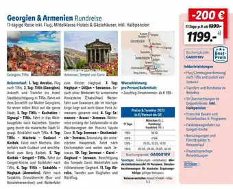 Lidl Reisen Georgien & armenien rundreise Angebot