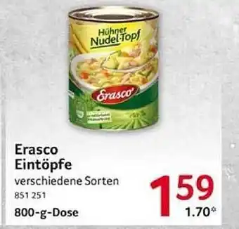 Selgros Erasco eintöpfe Angebot