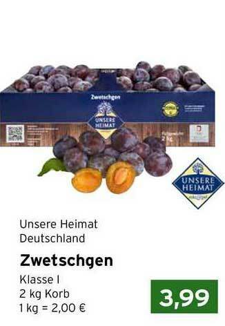 CAP Markt Unsere Heimat Deutschland Zwetschgen Angebot