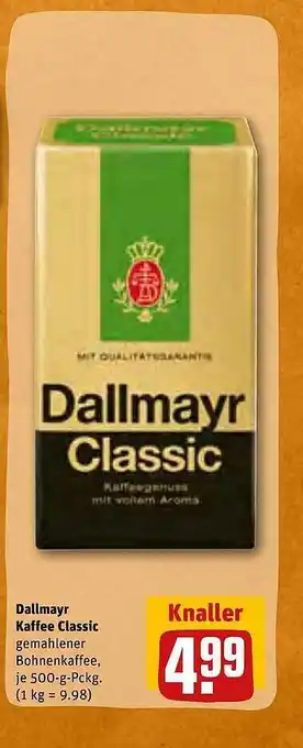 REWE Dallmayr kaffee classic Angebot