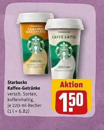 REWE Starbucks kaffee-getränke Angebot