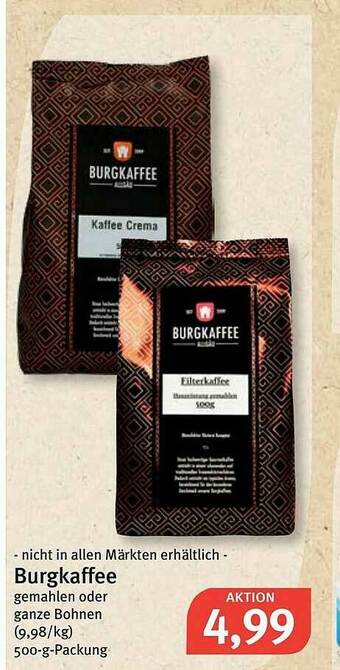 Feneberg Burgkaffee Angebot