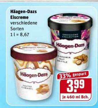 REWE Kaufpark Häagen-dazs Eiscreme Angebot