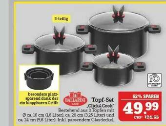 Marktkauf Ballarini Topf-set „click&cook” Angebot