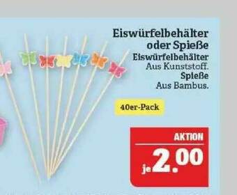 Marktkauf Eiswürfelbehälter Oder Spieße Angebot