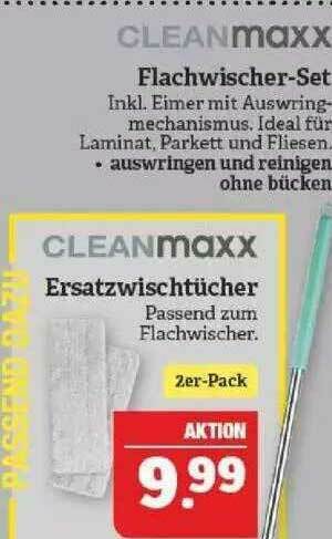 Marktkauf Cleanmaxx Flachwischer-set Oder Ersatzwischtücher Angebot