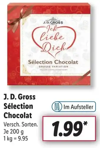 Lidl J.D. Gross Sélection Chocolat 200 g Angebot