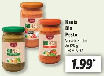 Lidl Kania Bio Pesto 190 g Angebot