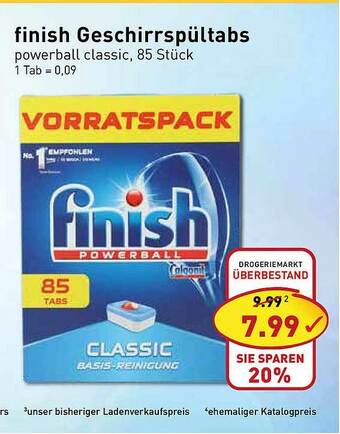 PicksRaus Finish Geschirrspültabs Angebot