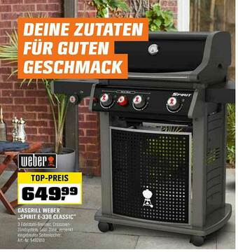 OBI Gasgrill Weber „spirit E-330 Classic” Angebot