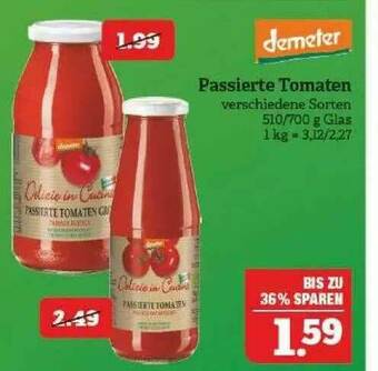 Marktkauf Demeter Passierte Tomaten Angebot