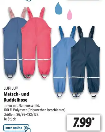 Lidl Lupilu® Matsch und Buddelhose 86/92-122/128 Angebot