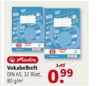 Multi Markt Herlitz Vokabelheft Angebot