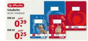 Multi Markt Herlitz Schulhefte Din A4 Oder A5 Angebot