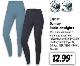 Lidl Crivit Damen Funkstionstights S-L Angebot