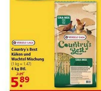 Multi Markt Versele-laga Country's Best Küken Und Wachtel Mischung Angebot