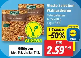 Lidl Alesto Selection Walnusskerne 2 x 200 g Angebot