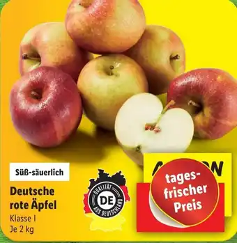 Lidl Deutsche rote Äpfel 2 kg Angebot