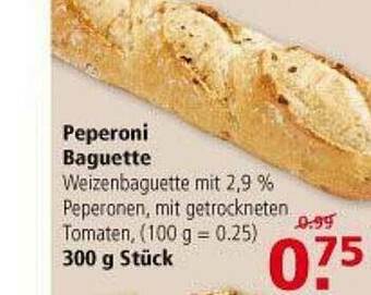 Multi Markt Peperoni Baguette Angebot