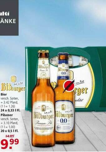 Multi Markt Bitburger Bier Oder Pilsener Angebot