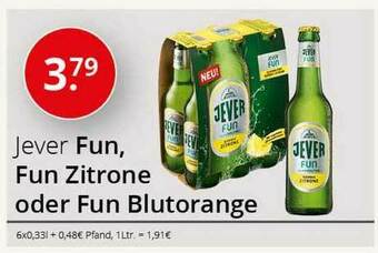 Sagasser Jever Fun, Fun Zitrone Oder Fun Blutorange Angebot