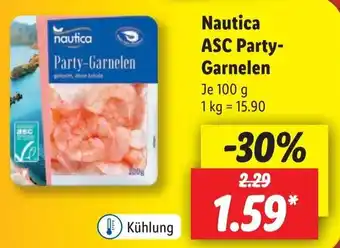 Lidl Nautica ASC Party Garnelen 100 g Angebot