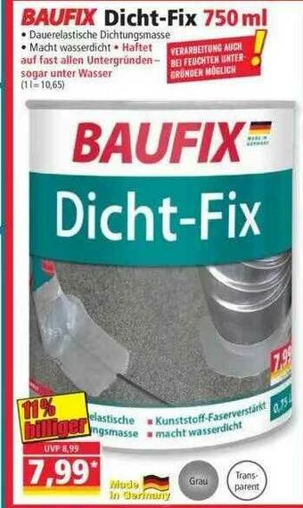 Norma Baufix Dicht-fix 750 Ml Angebot