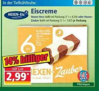 Norma Hexen-eis Eiscreme Angebot