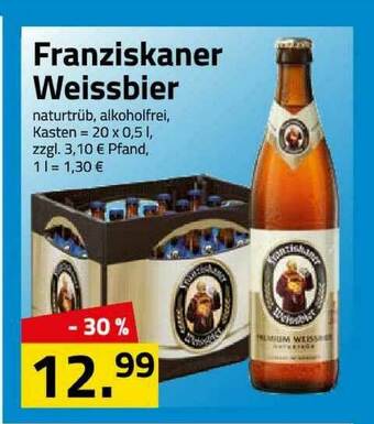 Logo Getränkemarkt Franziskaner Weissbier Angebot