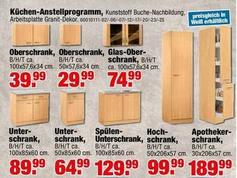 SB Lagerkauf Küchen-anstellprogramm Angebot