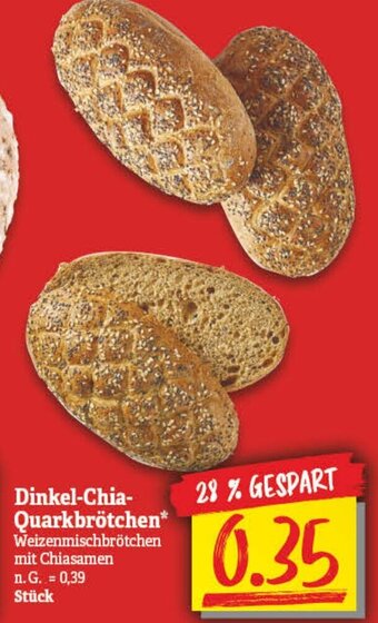 NP Discount Dinkel Chia Quarkbrötchen Angebot