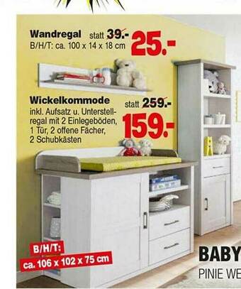 Repo Markt Wandregal Wickelkommode Angebot