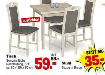 Repo Markt Tisch Stuhl Angebot