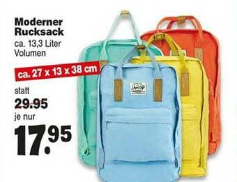 Repo Markt Moderner Rucksack Angebot