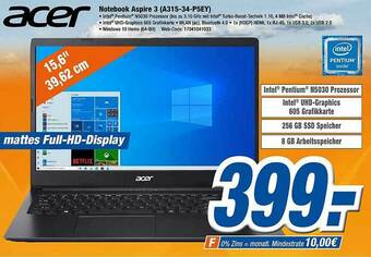 Expert Klein Acer Notebook Aspire 3 (a315-34-p5ey) Angebot