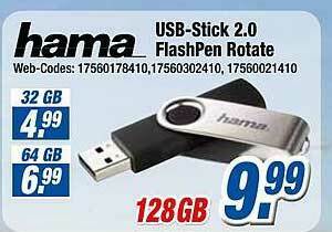 Expert Klein Hama Usb-stick 2.0 Flashpen Rotate Angebot