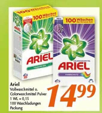 inkoop Aril Vollwaschmittel O Colorwaschmittel Pulver Angebot