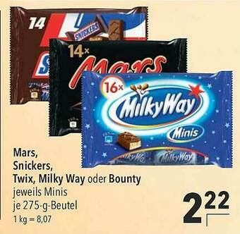 CITTI Markt Mars, Snickers, Twix, Milky Way Oder Bounty Angebot