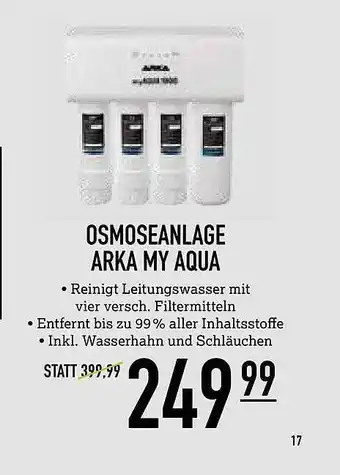 Kölle Zoo Osmoseanlage arka my aqua Angebot