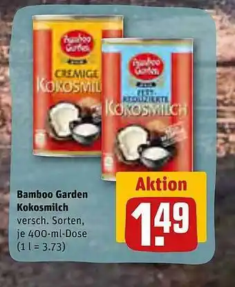 REWE Kaufpark Bamboo garden kokosmilch Angebot