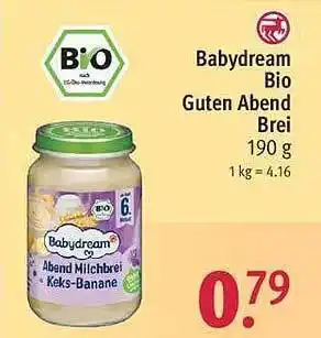 Rossmann Babydream bio guten abend brei Angebot